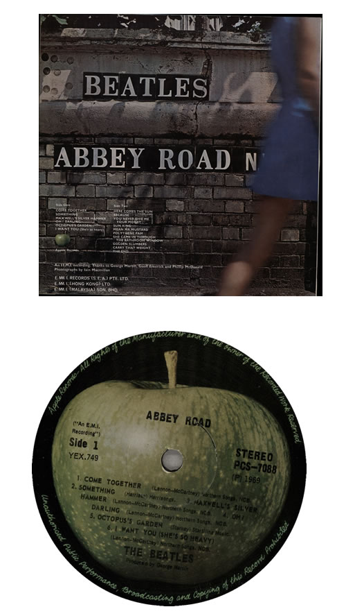 The Beatles Abbey Road Hong Kong vinyl LP album (LP record) (565929)